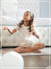 Breathable, lightweight and soft, our short-sleeve pajamas are a must-have for all children.100% Egyptian cotton with Suedine is excellent for babies who may overheat at night and like an extra softness! A favorite amongst all ages, pajamas so cute they are not just for sleeping! 